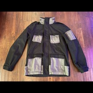Evisu Military Style Pocket Jacket Black (Size: L)